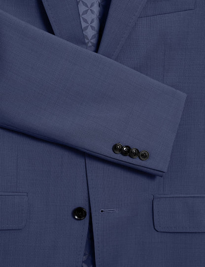 Ted Baker JAY - Textured Woven Wool Suit Jacket NAVY