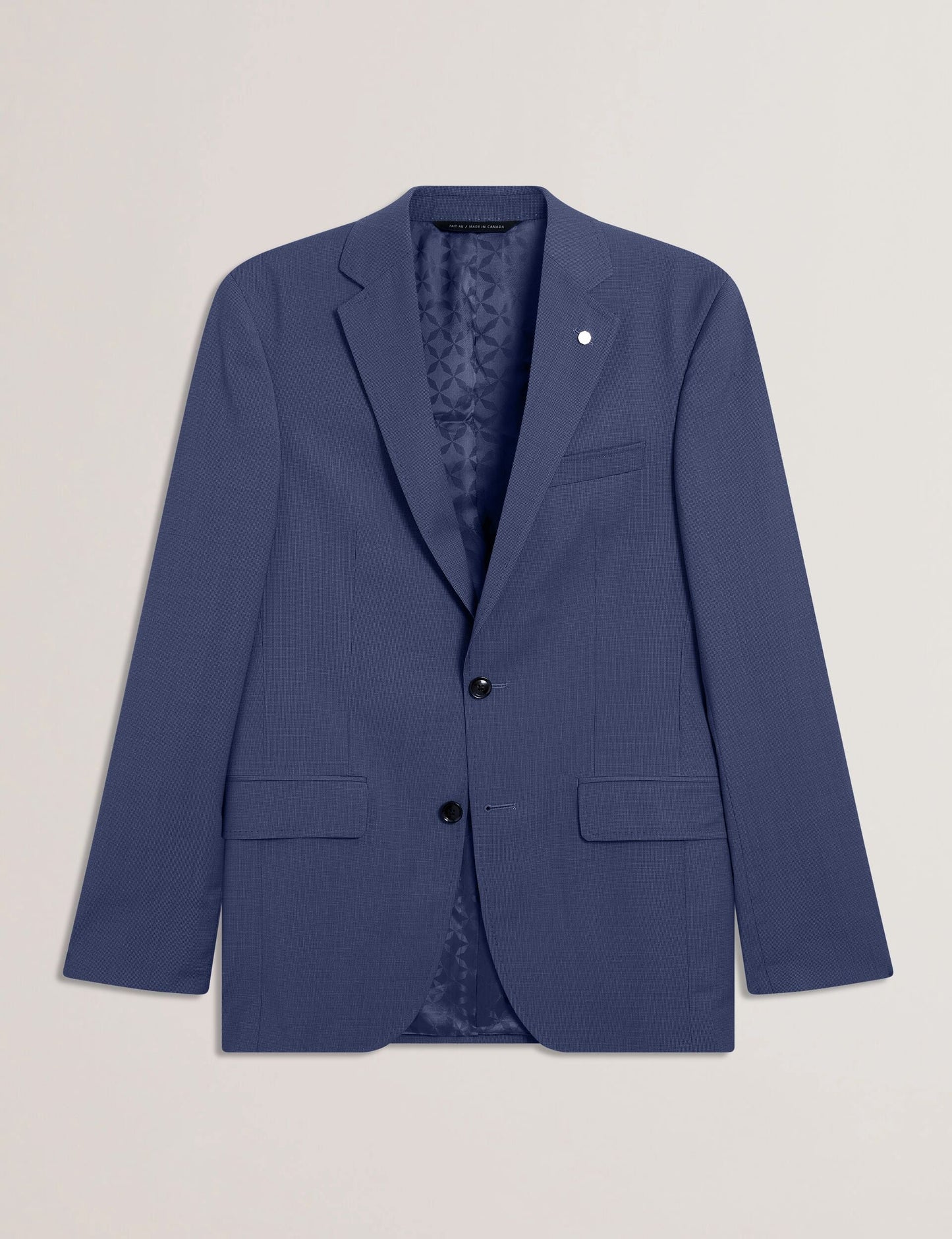 Ted Baker JAY - Textured Woven Wool Suit Jacket NAVY