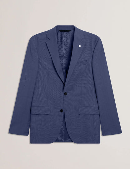 Ted Baker JAY - Textured Woven Wool Suit Jacket NAVY