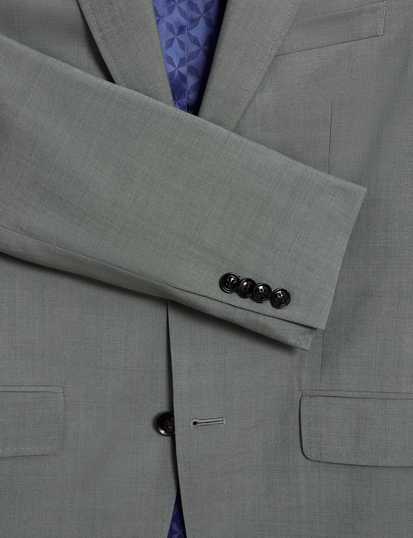 Ted Baker ROGERLY - Slim Fit Sage Green Wool Suit Jacket GREEN