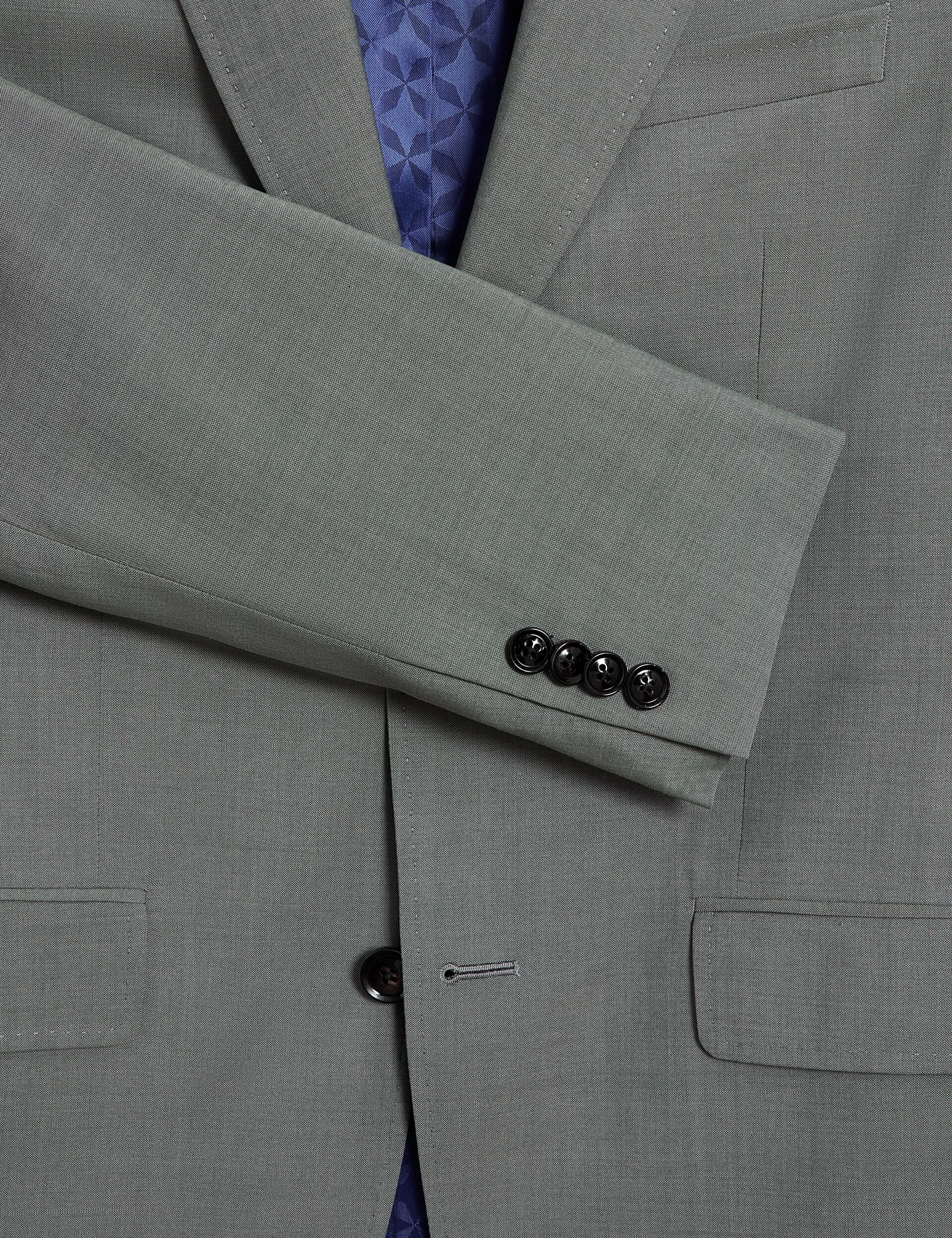 Ted Baker ROGERLY - Slim Fit Sage Green Wool Suit Jacket GREEN