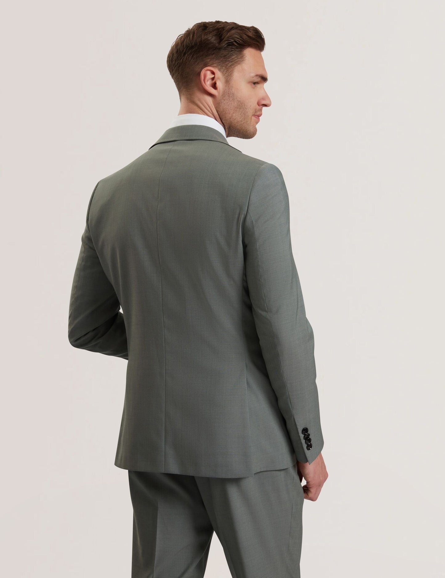 Ted Baker ROGERLY - Slim Fit Sage Green Wool Suit Jacket GREEN