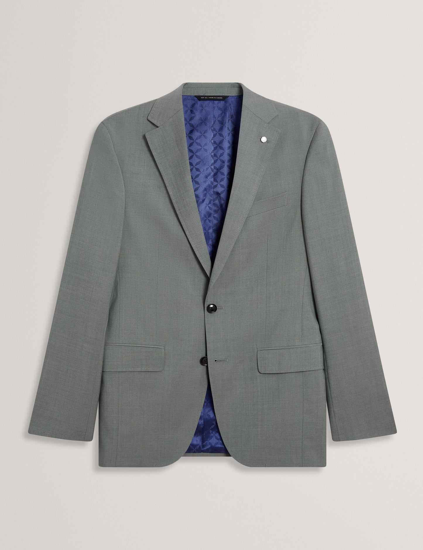Ted Baker ROGERLY - Slim Fit Sage Green Wool Suit Jacket GREEN