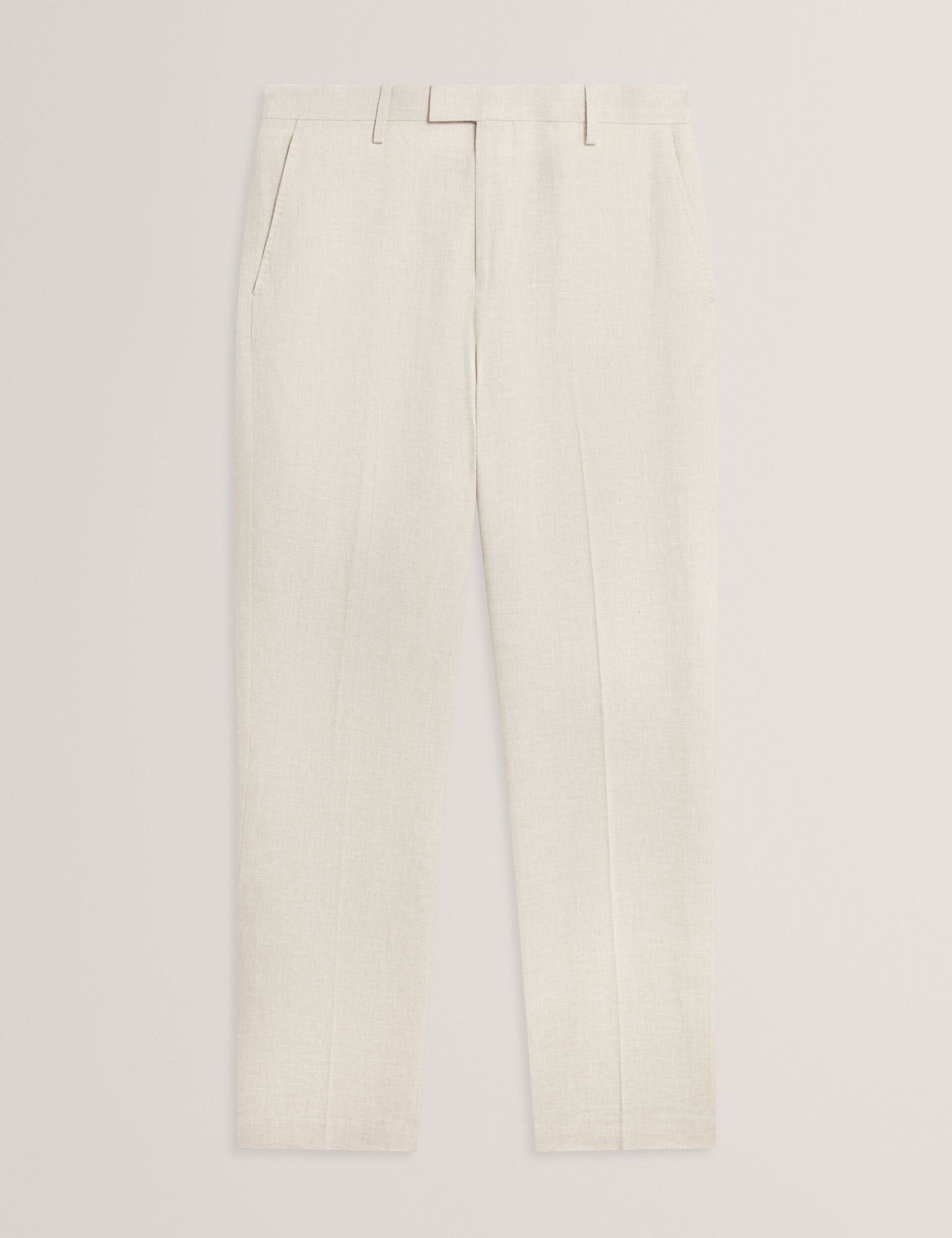 Ted Baker GIVRANT Tailored Linen Blend Slim Fit Pants ECRU