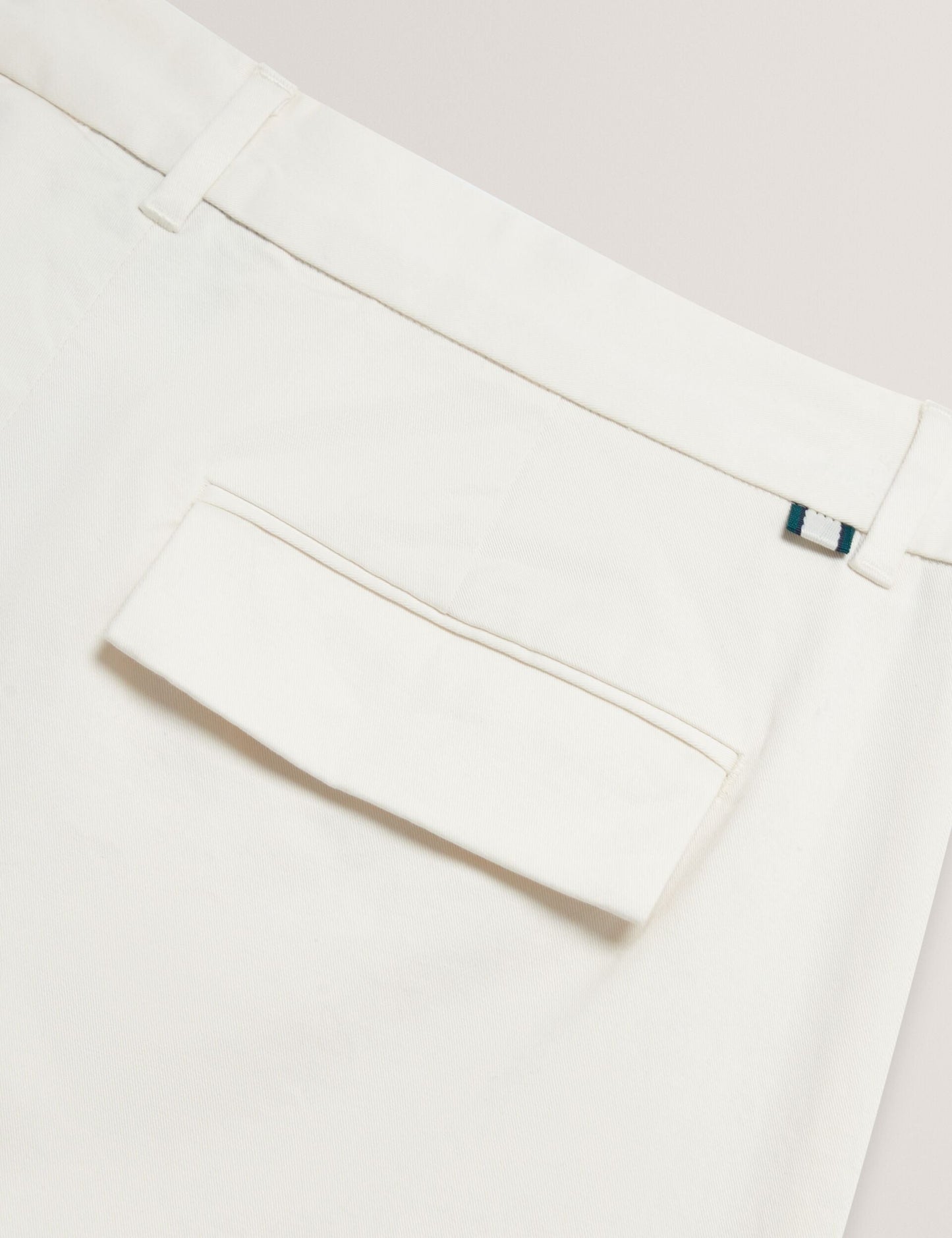 Ted Baker MOSES Tapered Cotton Stretch Twill Pants ECRU
