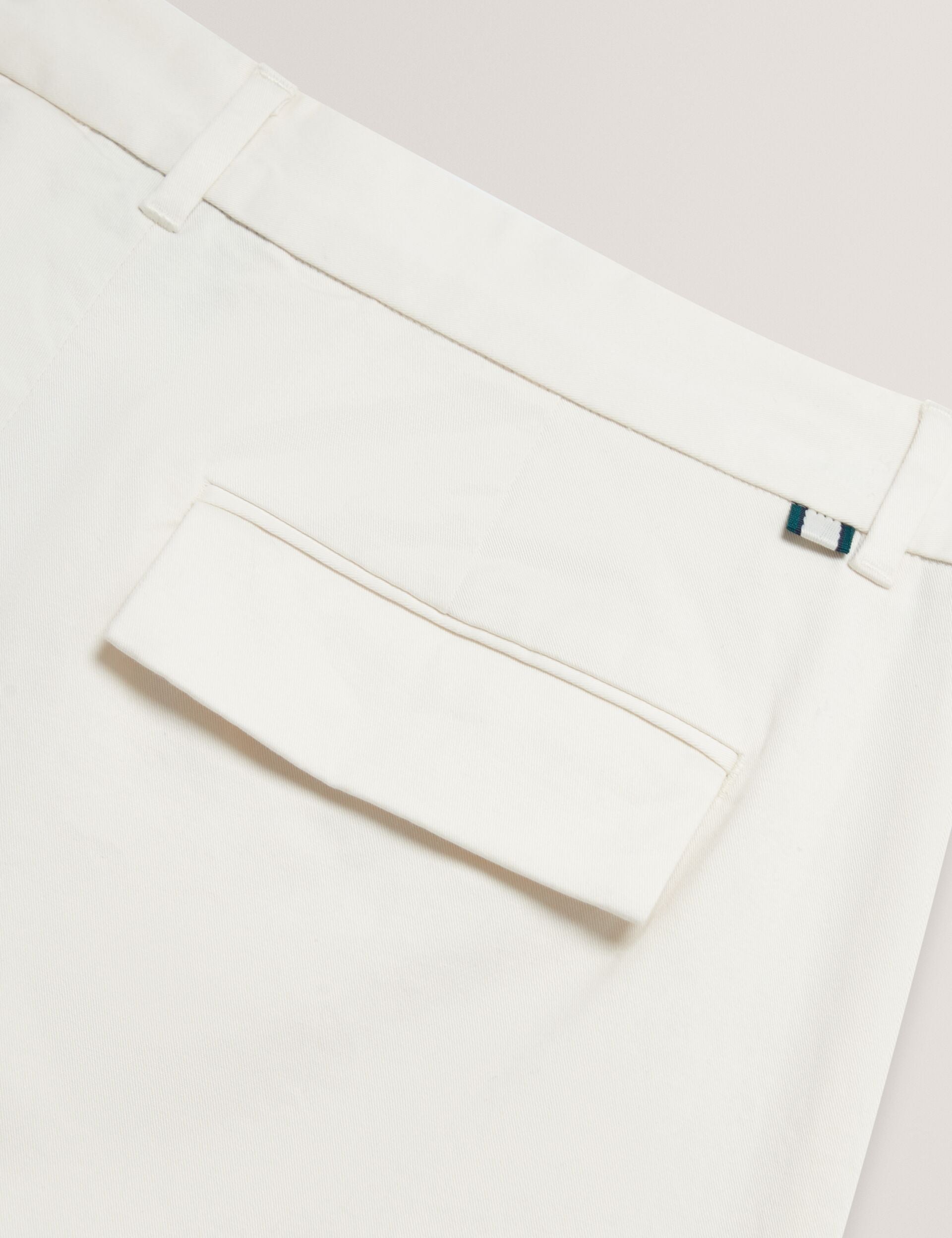 Ted Baker MOSES Tapered Cotton Stretch Twill Pants ECRU