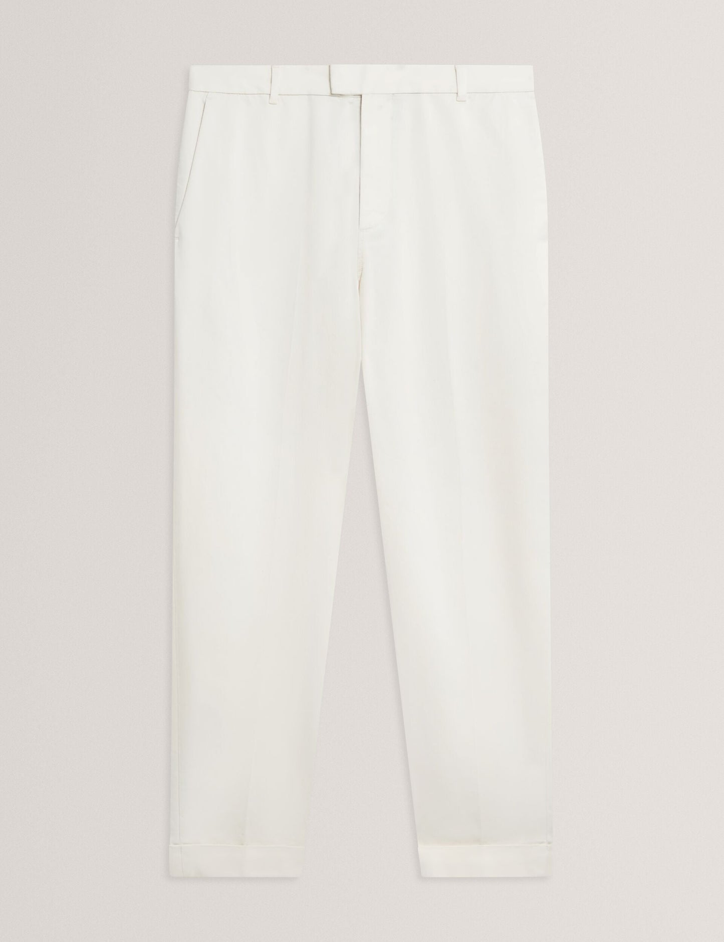 Ted Baker MOSES Tapered Cotton Stretch Twill Pants ECRU