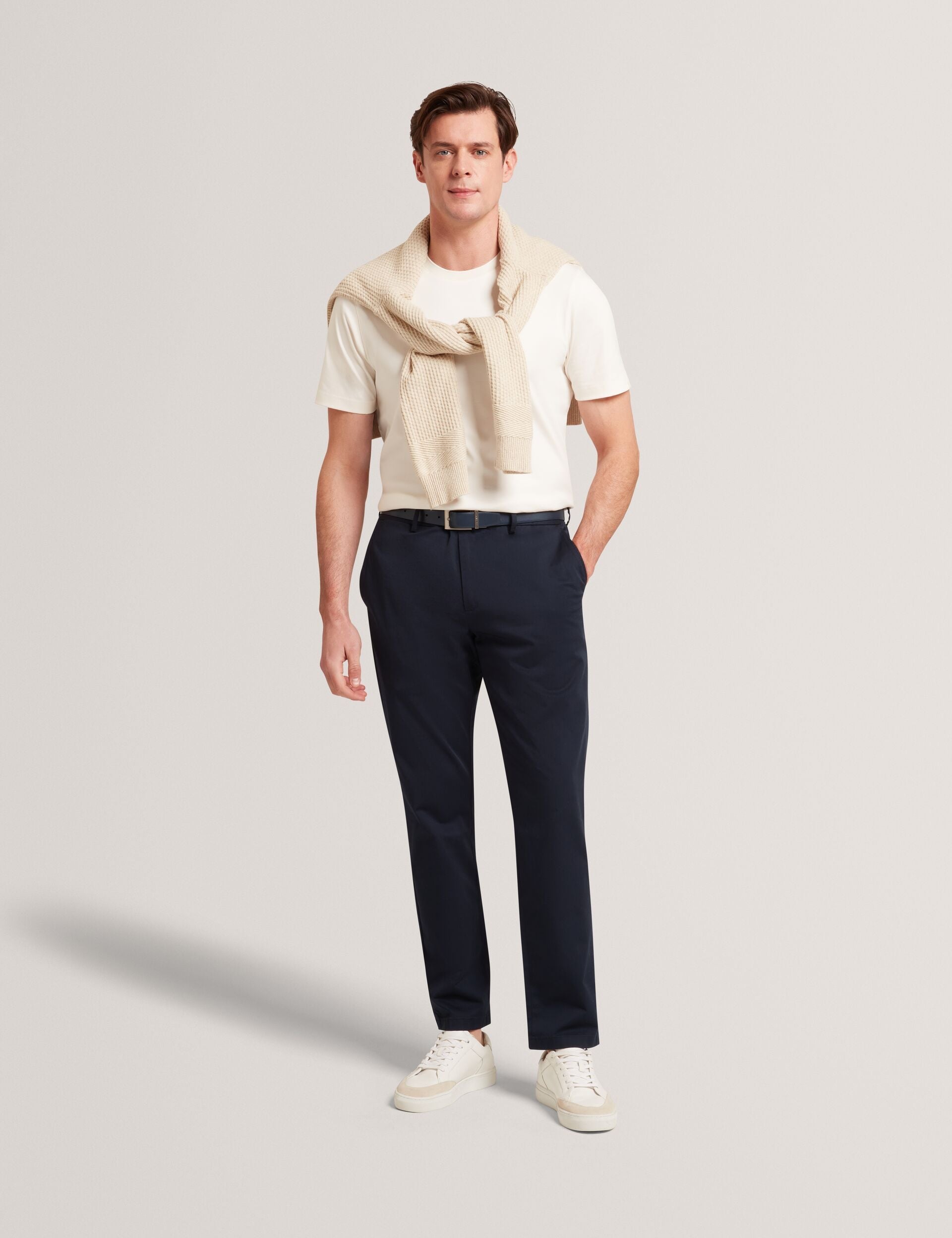 Ted Baker HOWETON Slim Fit Stretch Cotton Chinos NAVY
