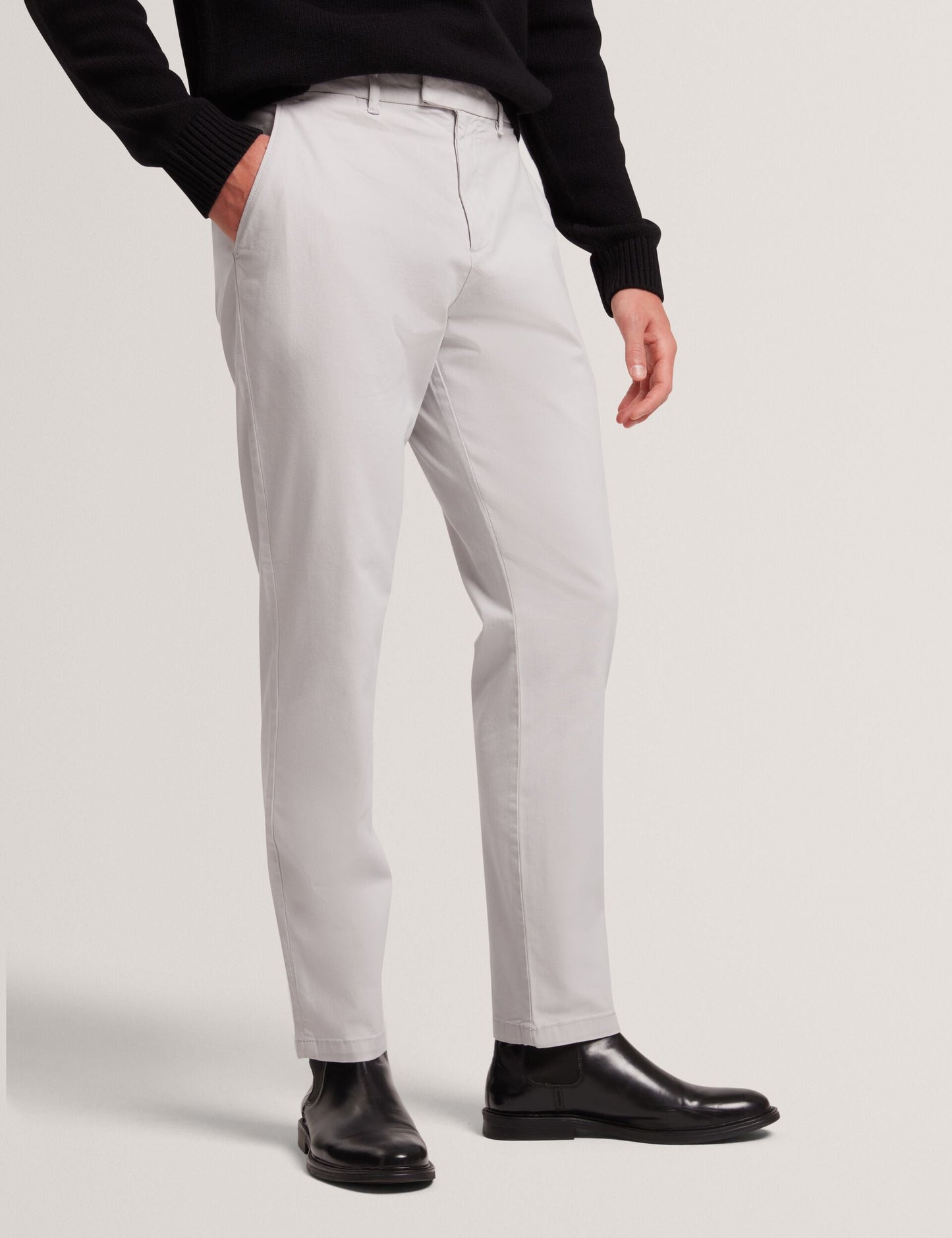 Ted Baker HOWETON Slim Fit Stretch Cotton Chinos LIGHT GREY