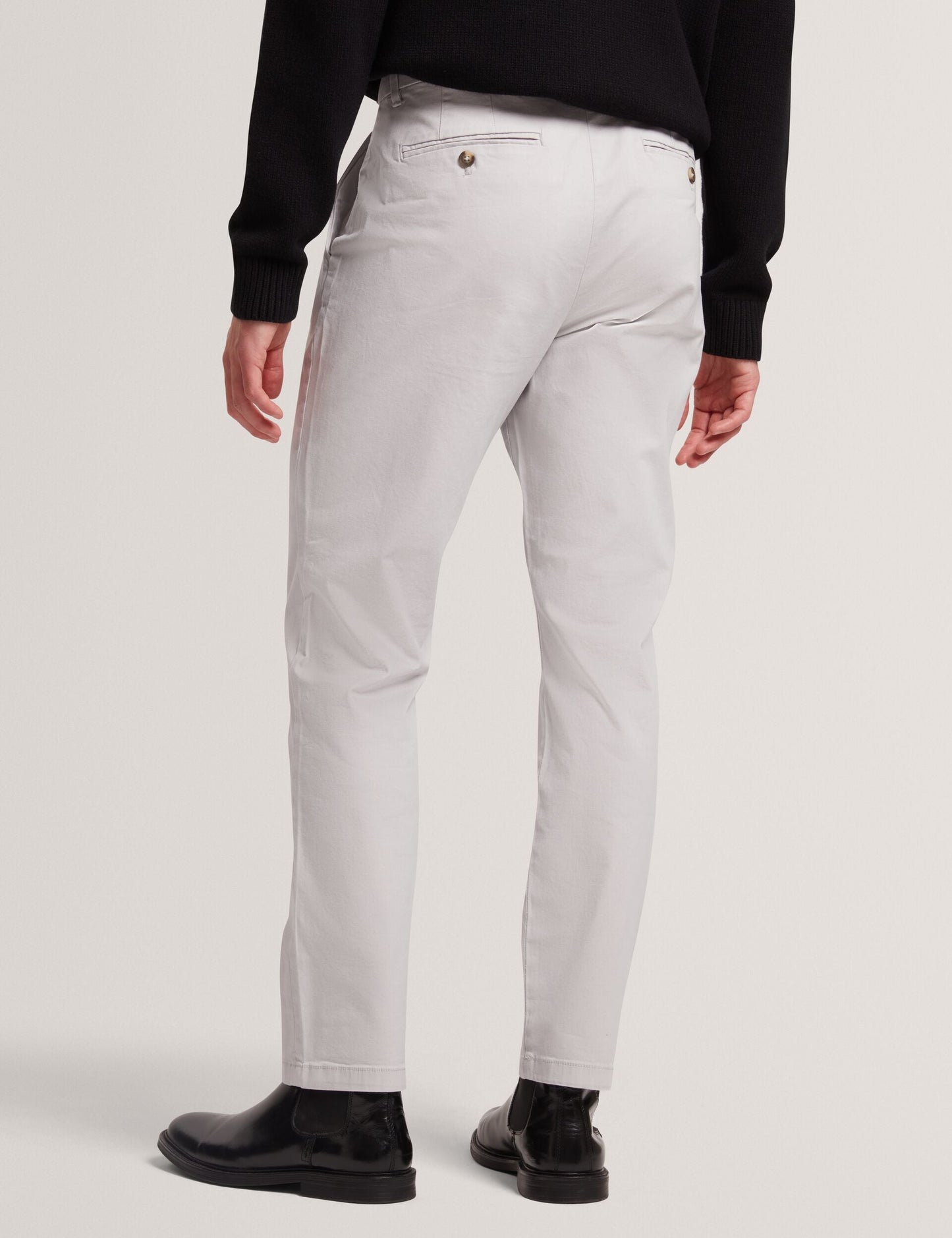 Ted Baker HOWETON Slim Fit Stretch Cotton Chinos LIGHT GREY