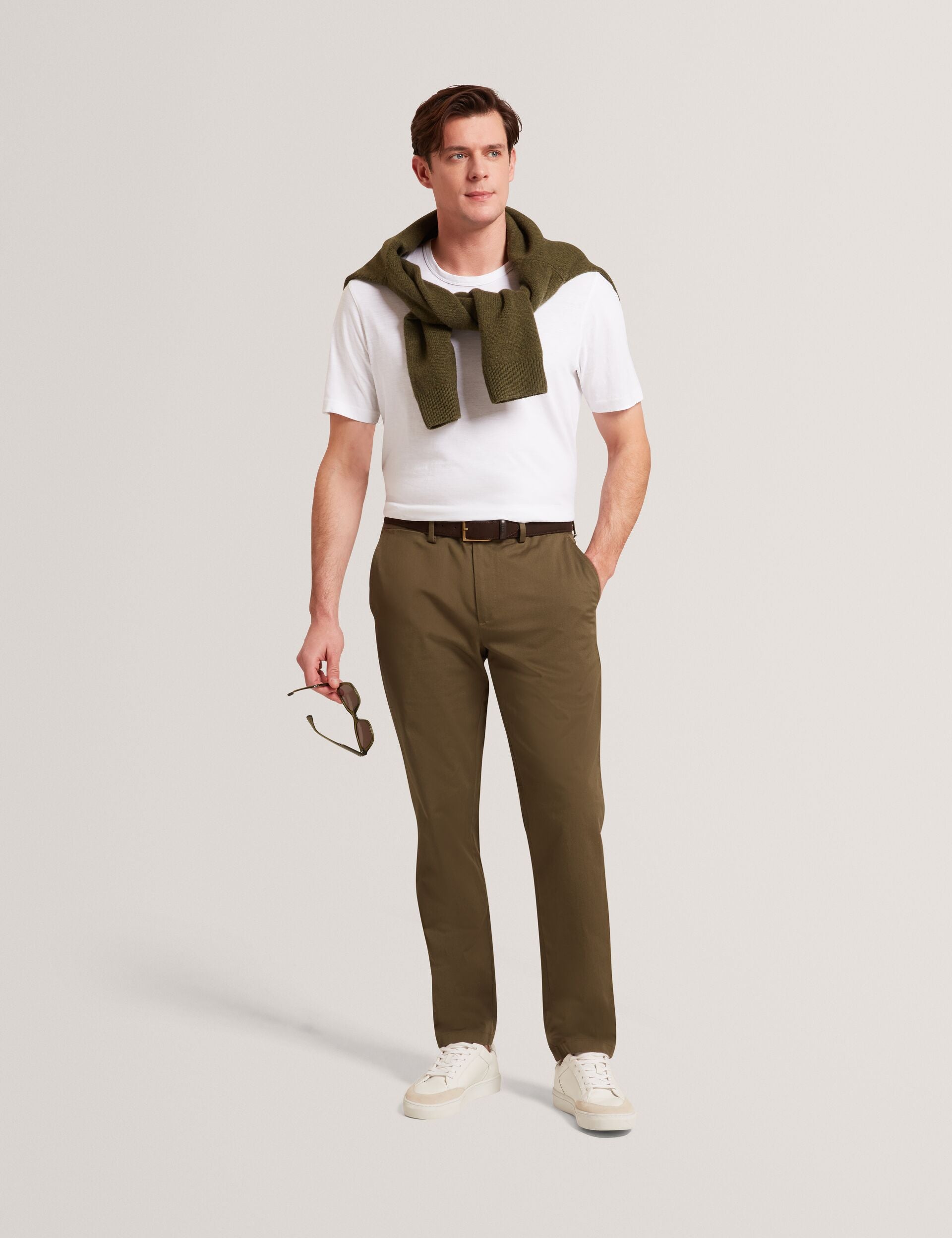 Ted Baker HOWETON Slim Fit Stretch Cotton Chinos KHAKI