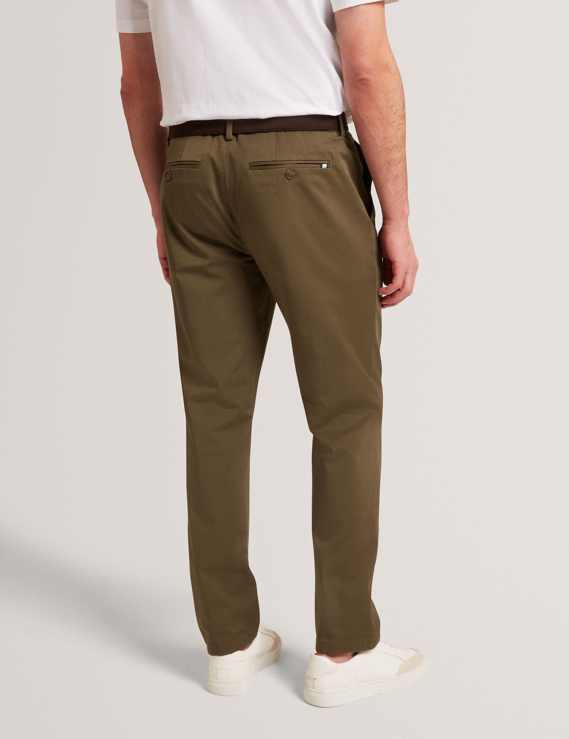 Ted Baker HOWETON Slim Fit Stretch Cotton Chinos KHAKI