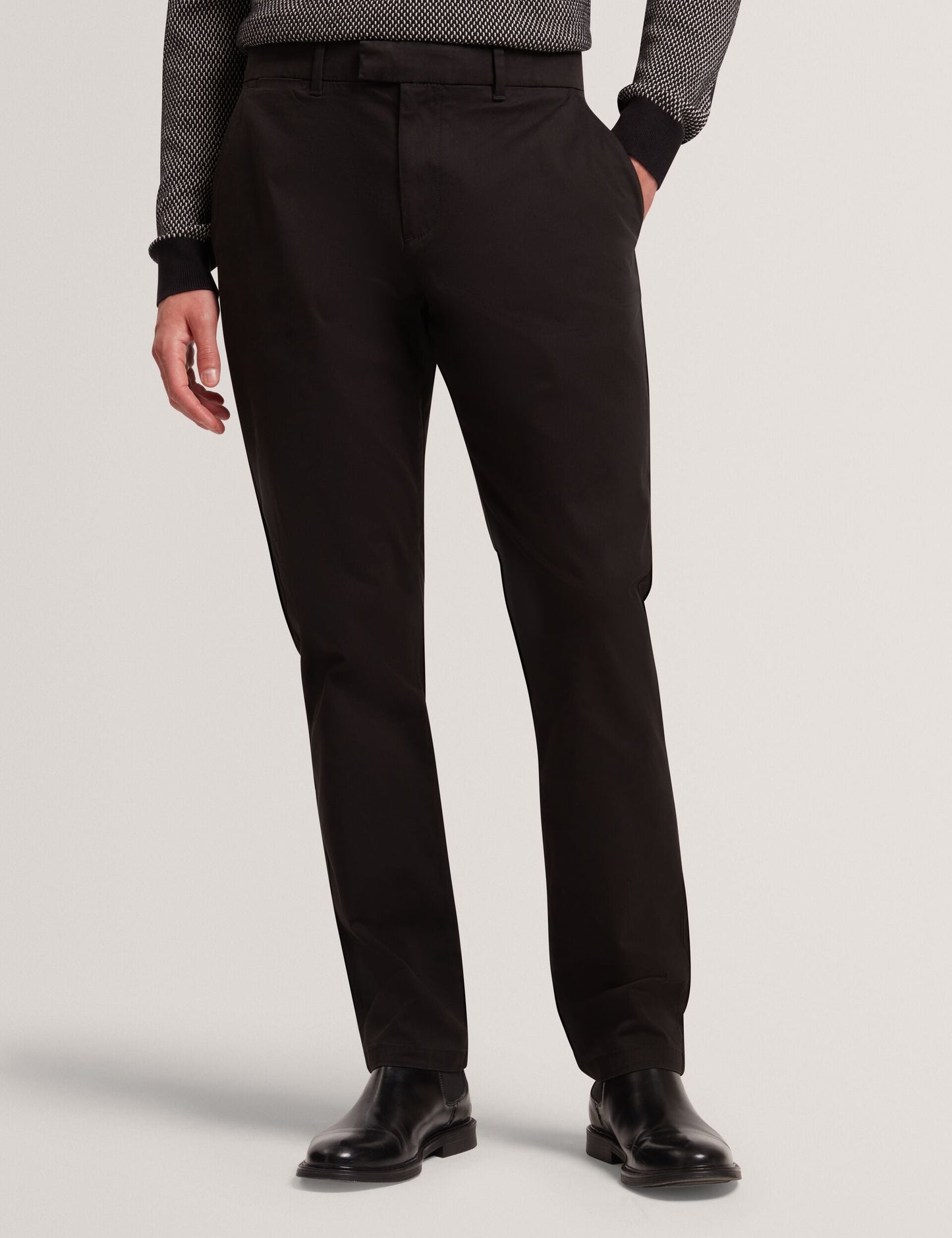 Ted Baker HOWETON Slim Fit Stretch Cotton Chinos BLACK