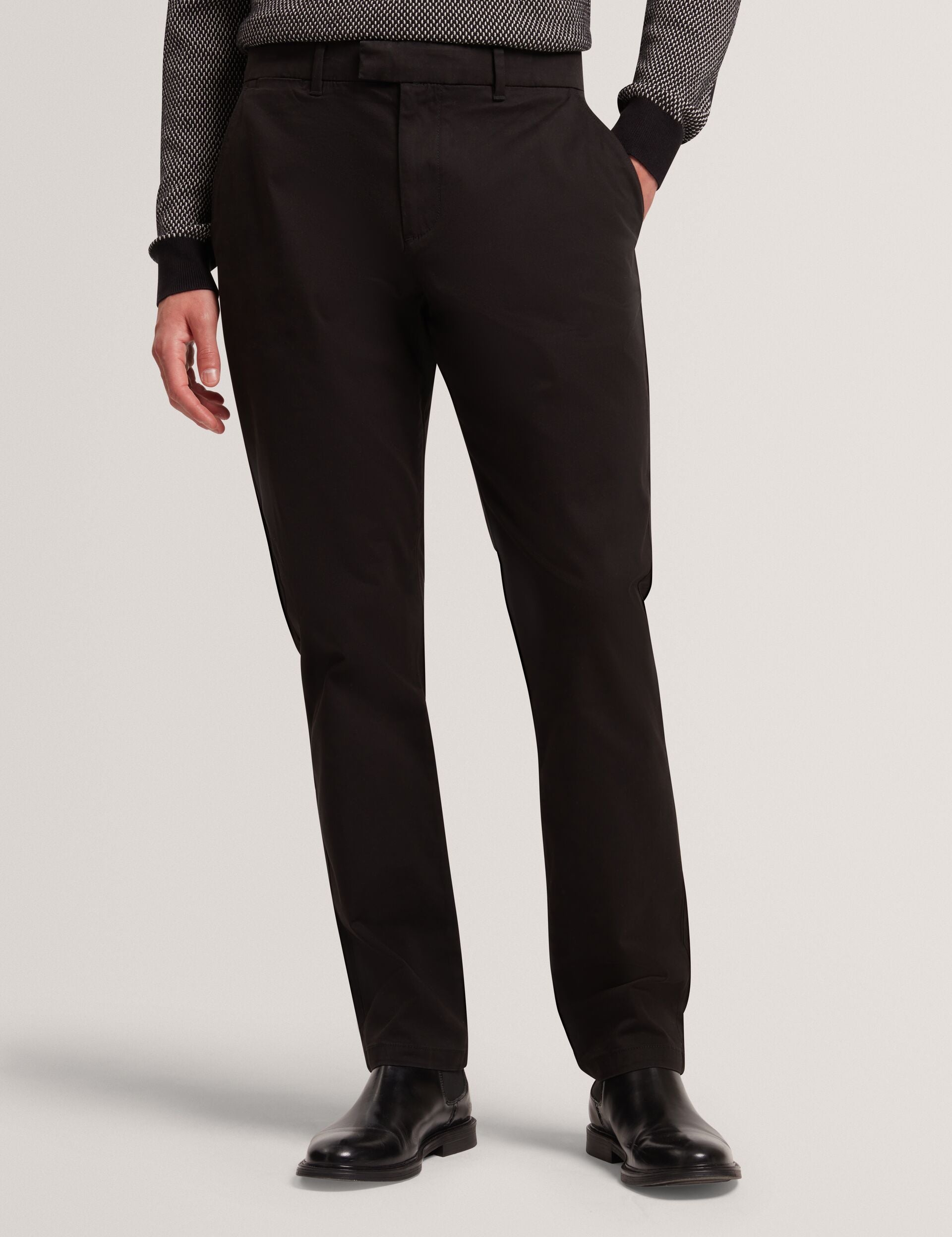 Ted Baker HOWETON Slim Fit Stretch Cotton Chinos BLACK