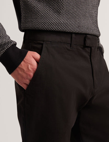 Ted Baker HOWETON Slim Fit Stretch Cotton Chinos BLACK