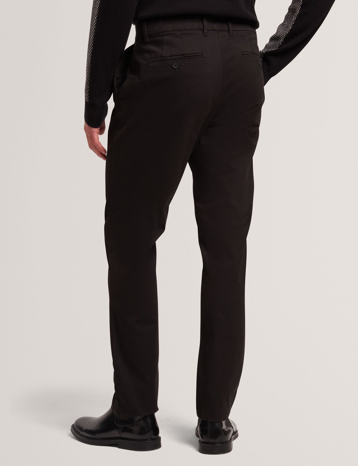 Ted Baker HOWETON Slim Fit Stretch Cotton Chinos BLACK