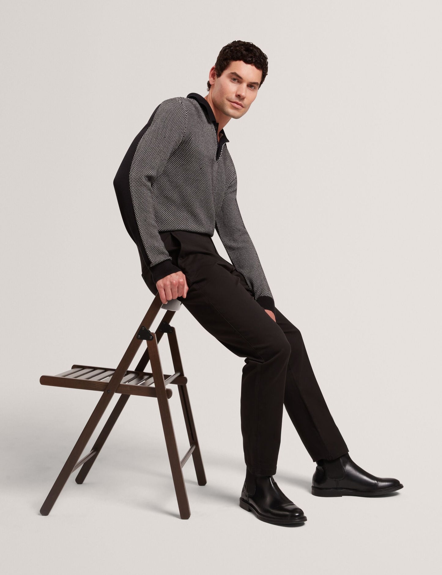 Ted Baker HOWETON Slim Fit Stretch Cotton Chinos BLACK