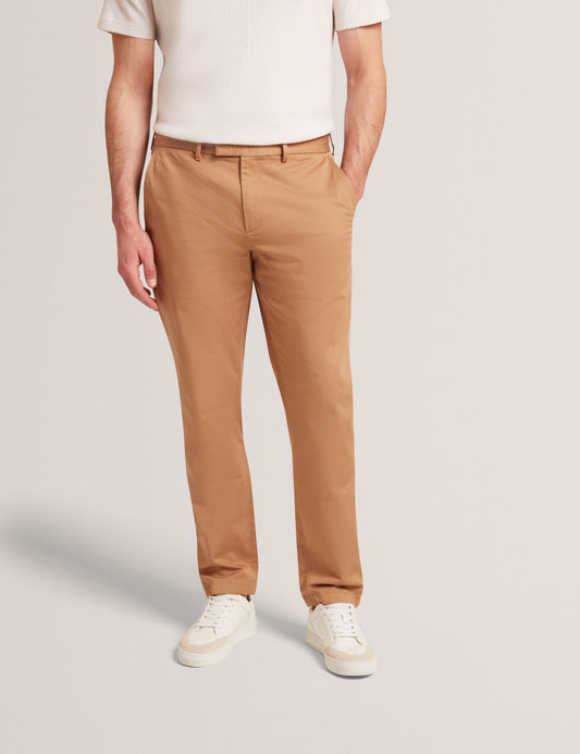 Ted Baker HOWETON Slim Fit Stretch Cotton Chinos TAN