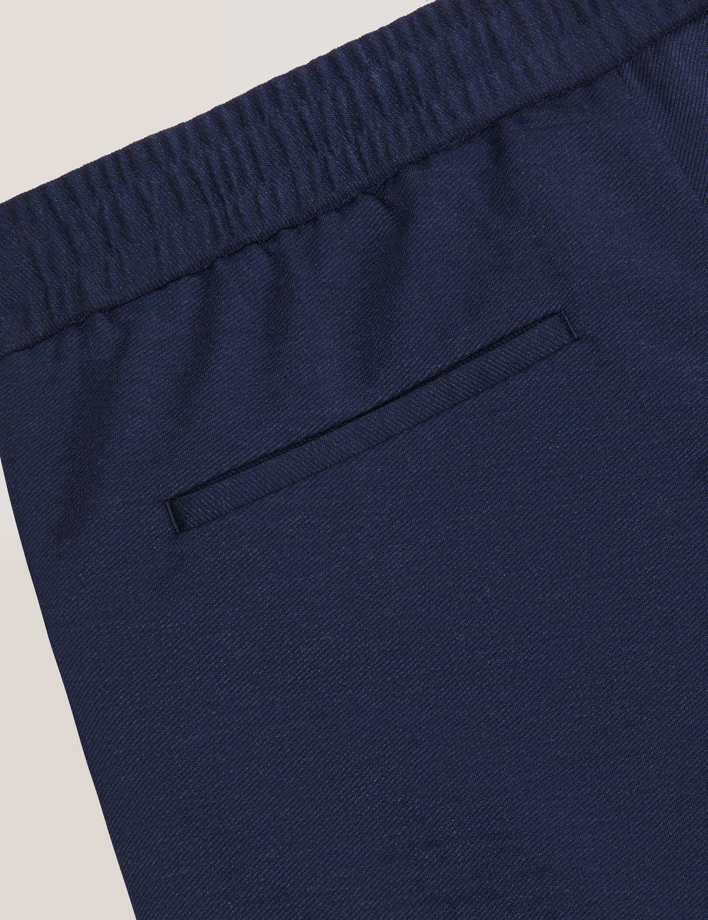 Ted Baker KNIT TWILL ELASTIC TROUSERS - Insignia Blue Heather BLUE