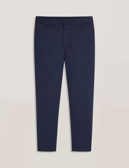 Ted Baker KNIT TWILL ELASTIC TROUSERS - Insignia Blue Heather BLUE