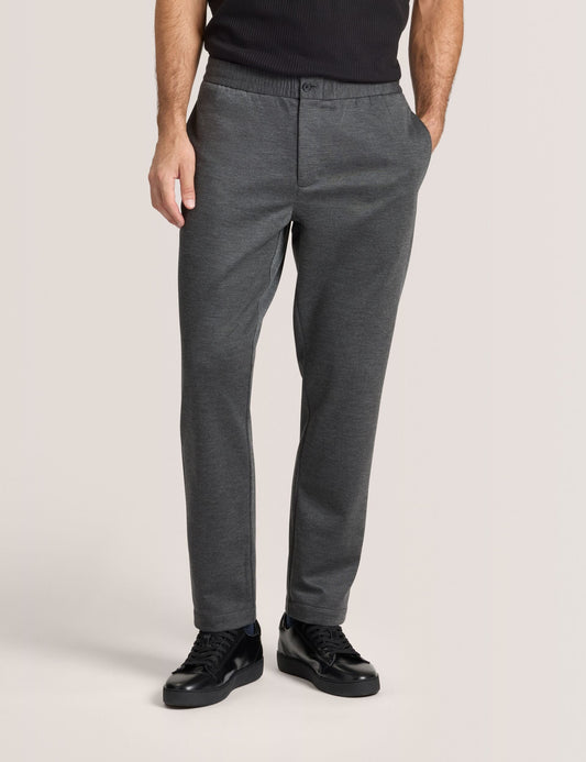 Ted Baker KNIT TWILL ELASTIC TROUSERS - Iron Gate Heather IRON GATE HEATHER