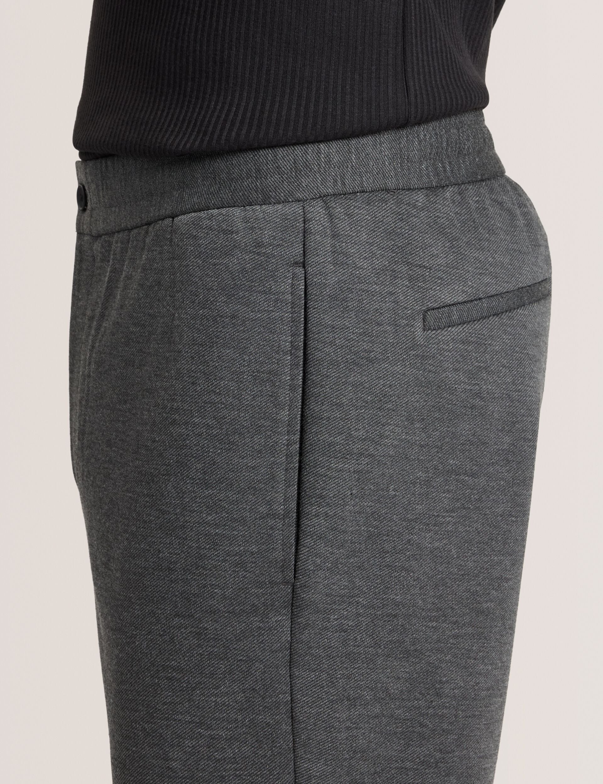 Ted Baker KNIT TWILL ELASTIC TROUSERS - Iron Gate Heather IRON GATE HEATHER