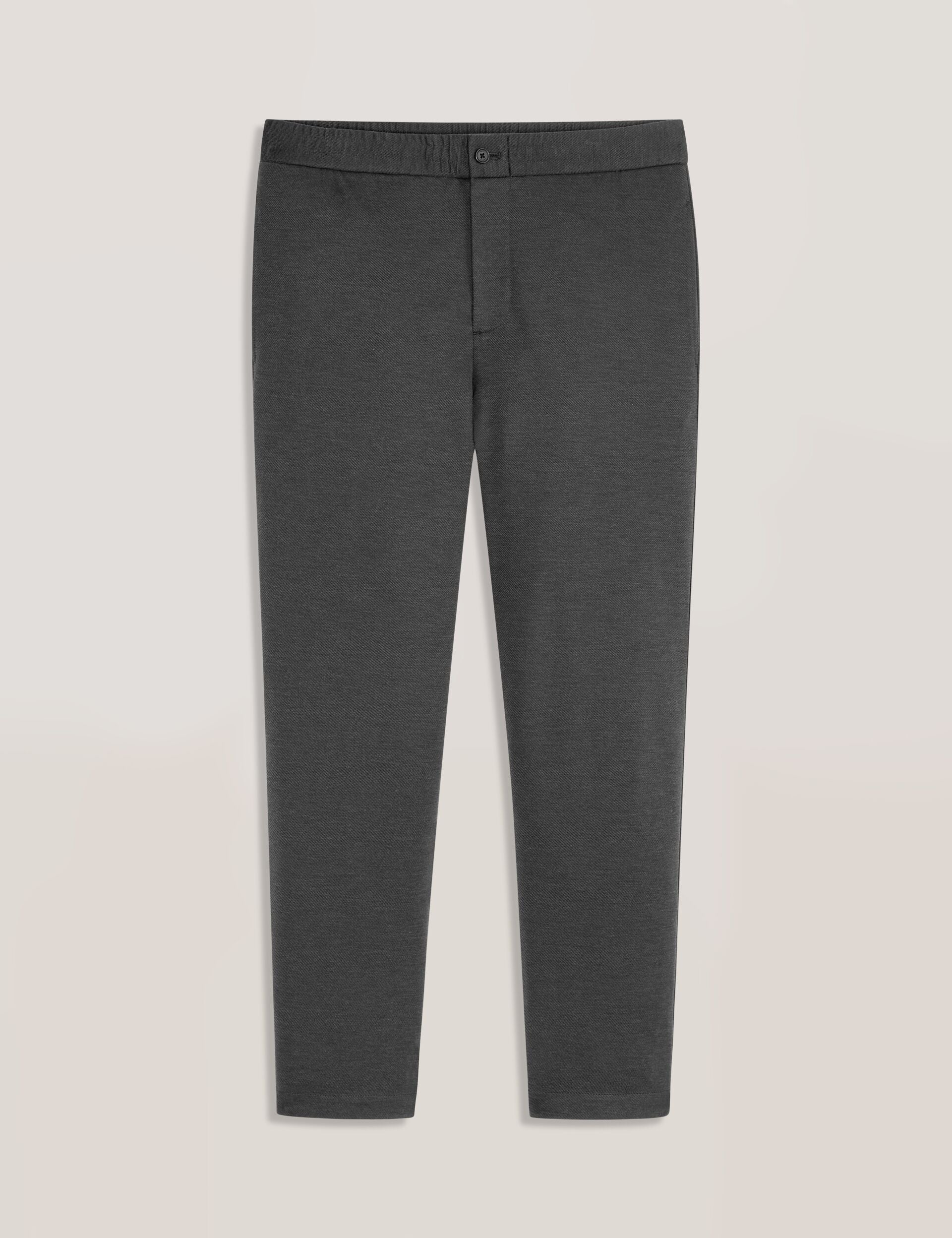 Ted Baker KNIT TWILL ELASTIC TROUSERS - Iron Gate Heather IRON GATE HEATHER