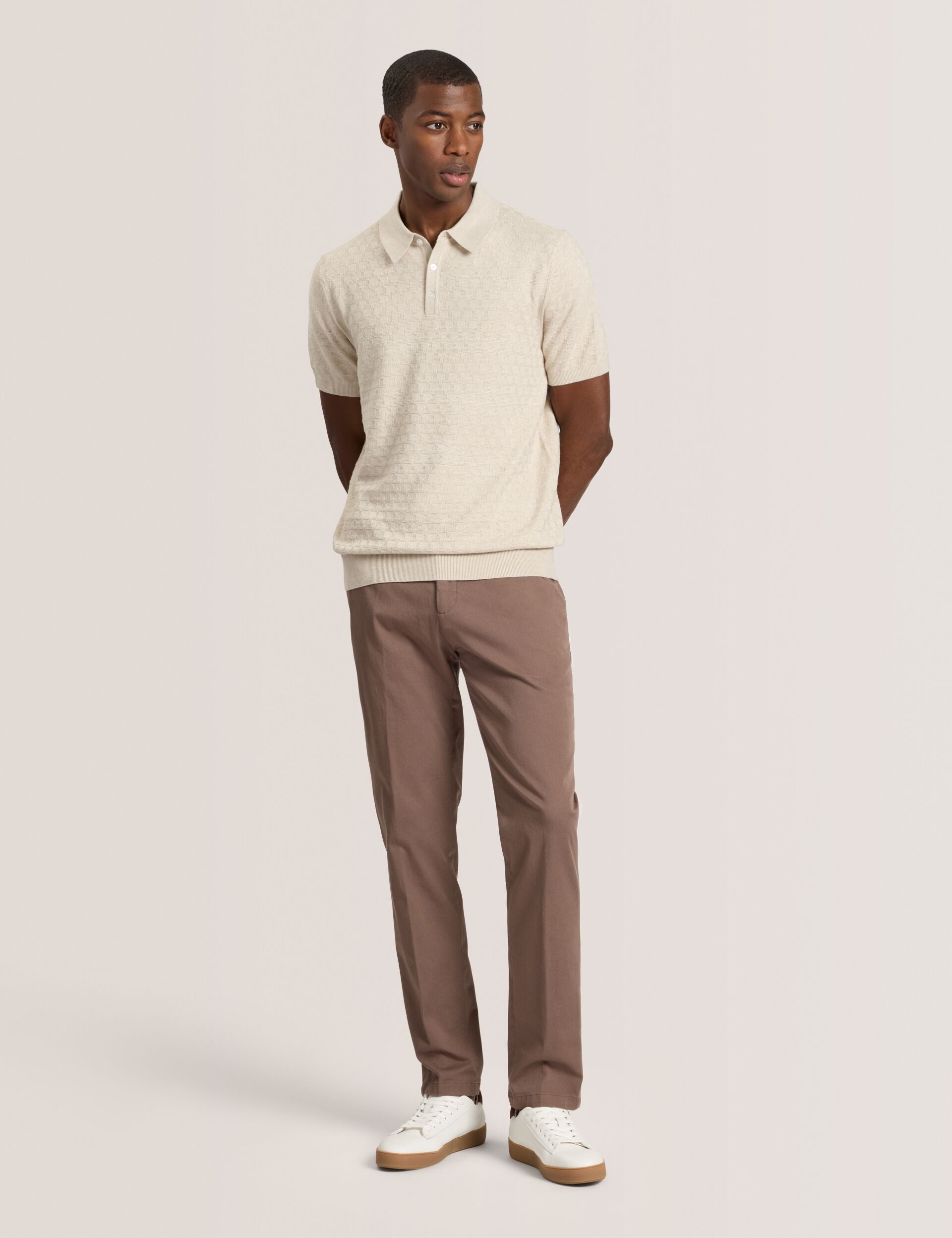 Ted Baker HEAVY TWILL CHINO - Coffee Liqueur BROWN