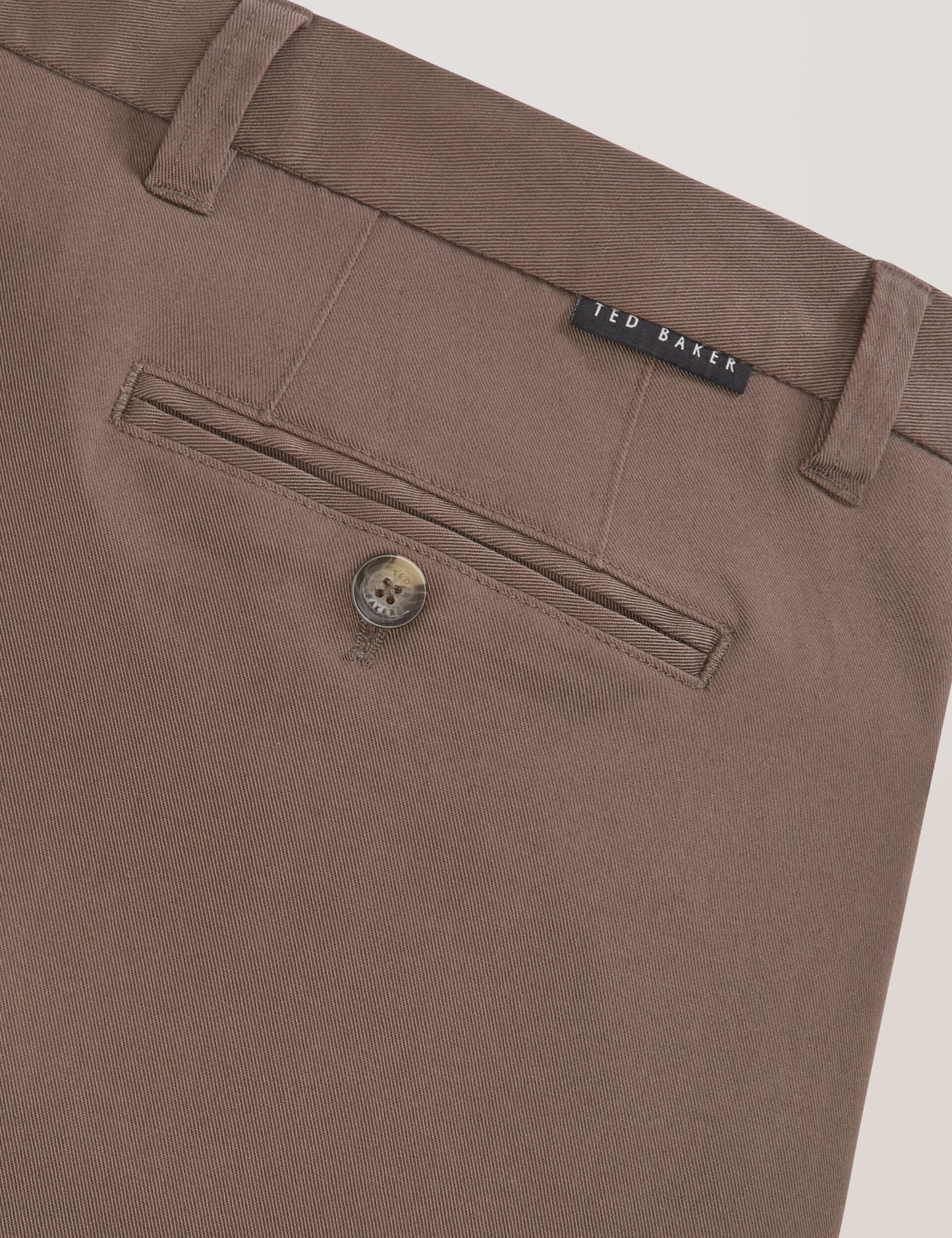 Ted Baker HEAVY TWILL CHINO - Coffee Liqueur BROWN