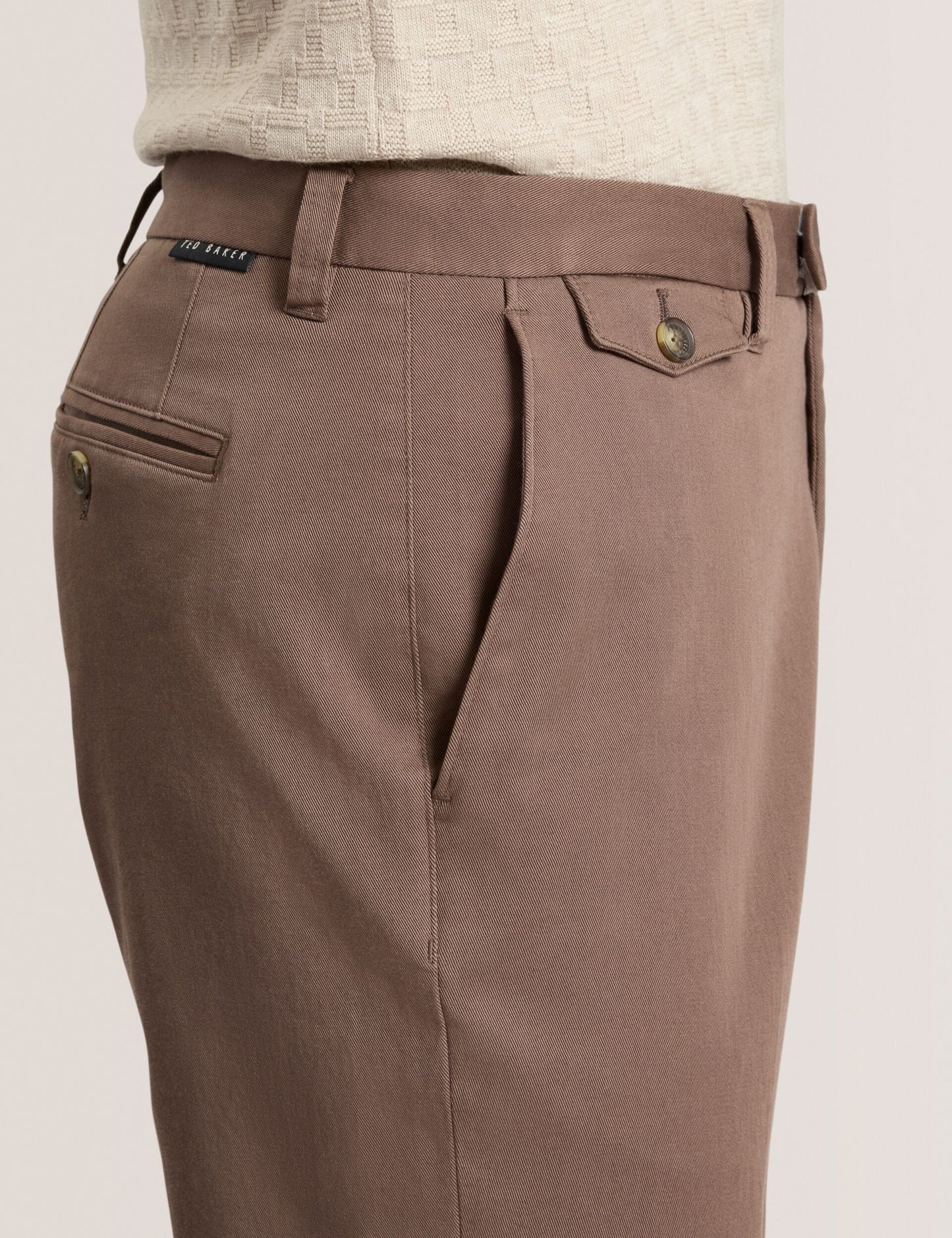 Ted Baker HEAVY TWILL CHINO - Coffee Liqueur BROWN