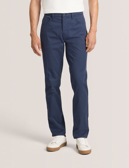 Ted Baker COMPACT HERRINGBONE TROUSERS - Blue Nights NAVY