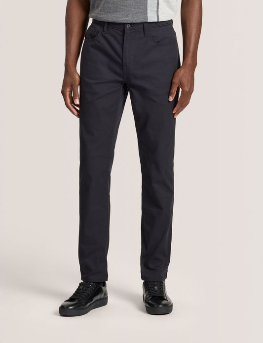 Ted Baker COMPACT HERRINGBONE TROUSERS - Black Beauty BLACK