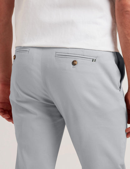 Ted Baker BATFORD - Grey Slim Fit Cotton Blend Chinos LIGHT GREY