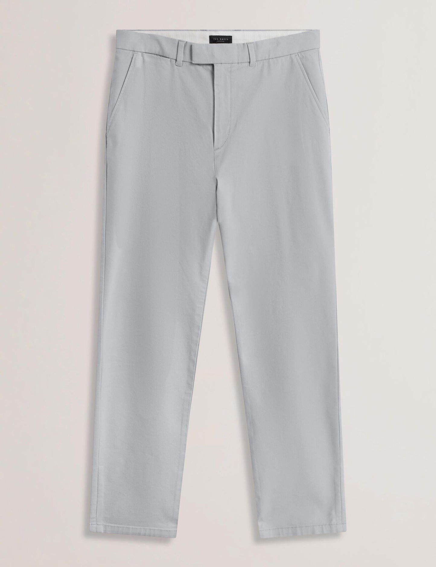 Ted Baker BATFORD - Grey Slim Fit Cotton Blend Chinos LIGHT GREY