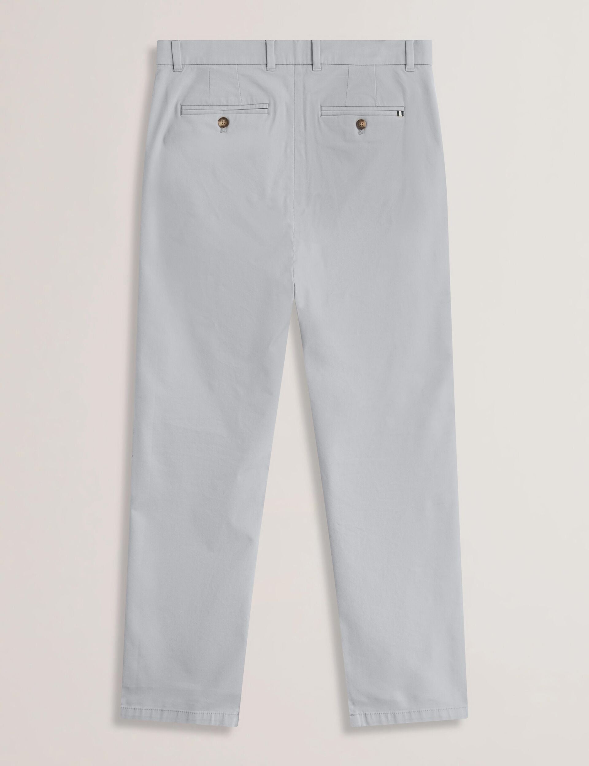 Ted Baker BATFORD - Grey Slim Fit Cotton Blend Chinos LIGHT GREY