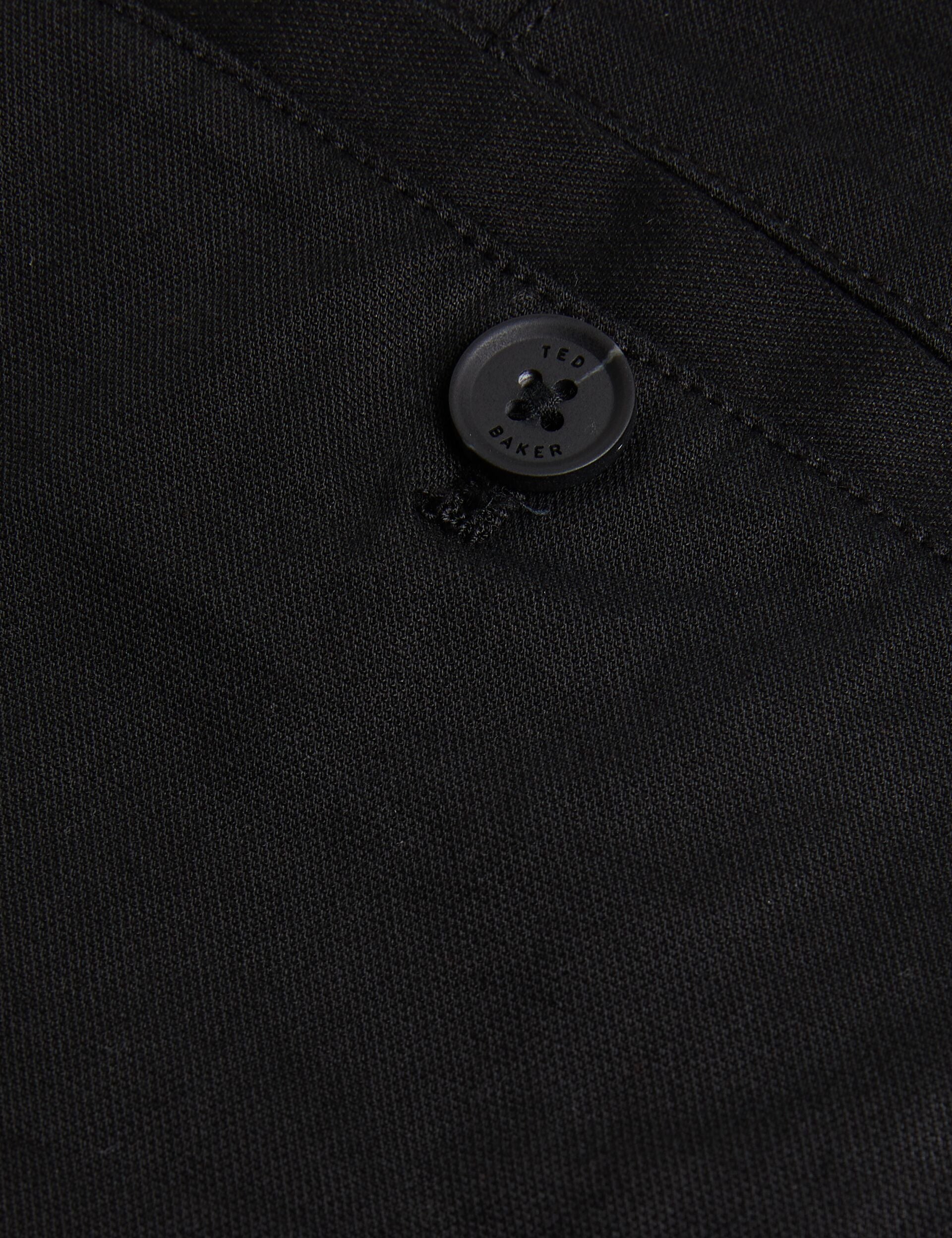Ted Baker HAYBRN - Black Regular Fit Woven Texture Chinos BLACK