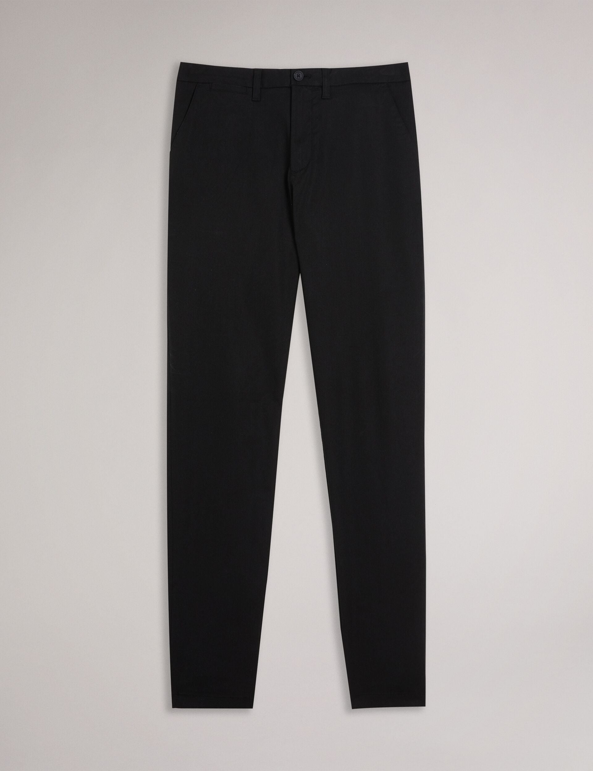 Ted Baker HAYBRN - Black Regular Fit Woven Texture Chinos BLACK