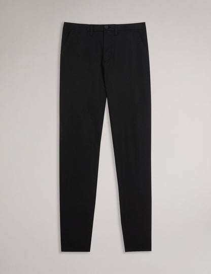 Ted Baker HAYBRN - Black Regular Fit Woven Texture Chinos BLACK