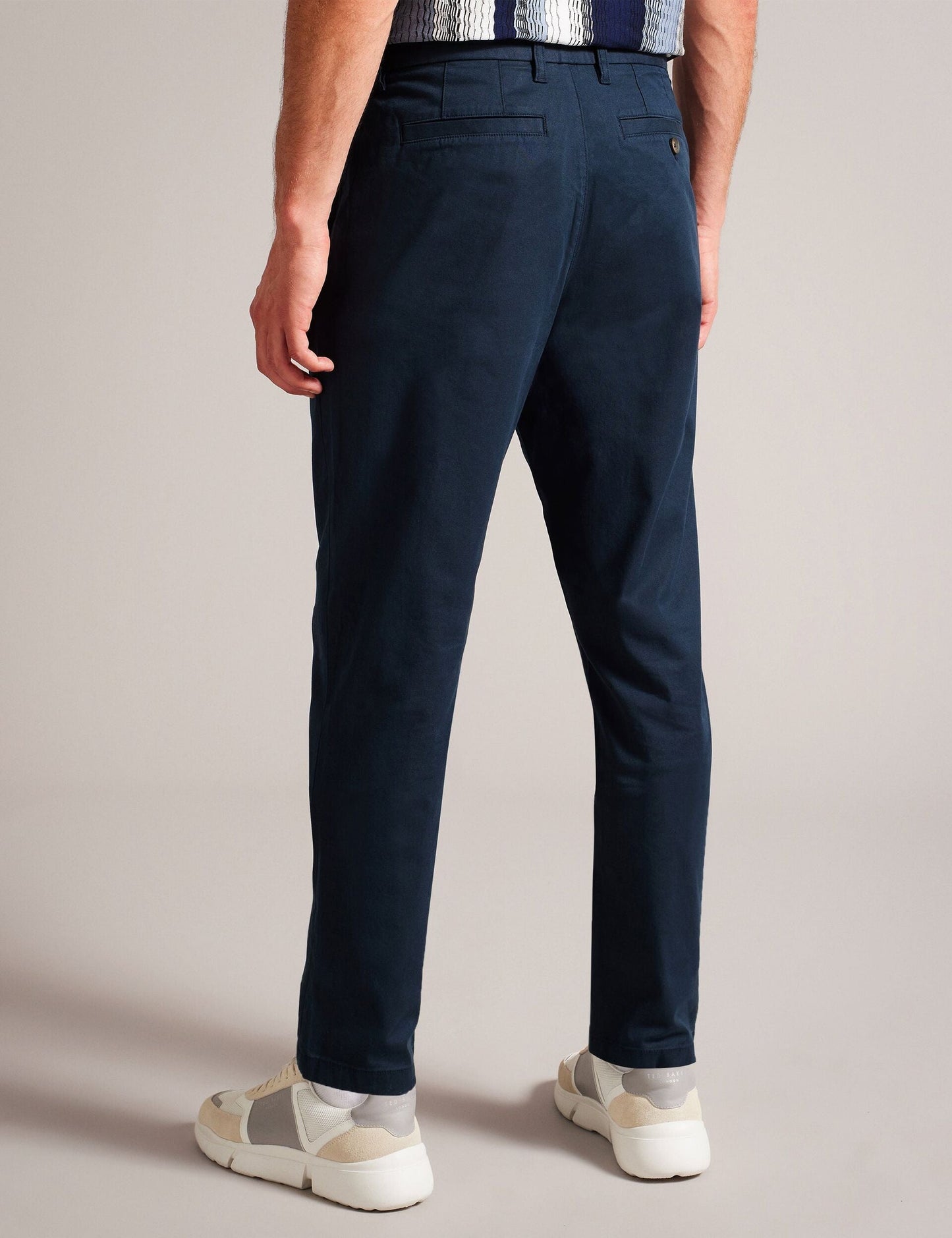 Ted Baker HAYBRN - Navy Regular Fit Woven Texture Chinos NAVY