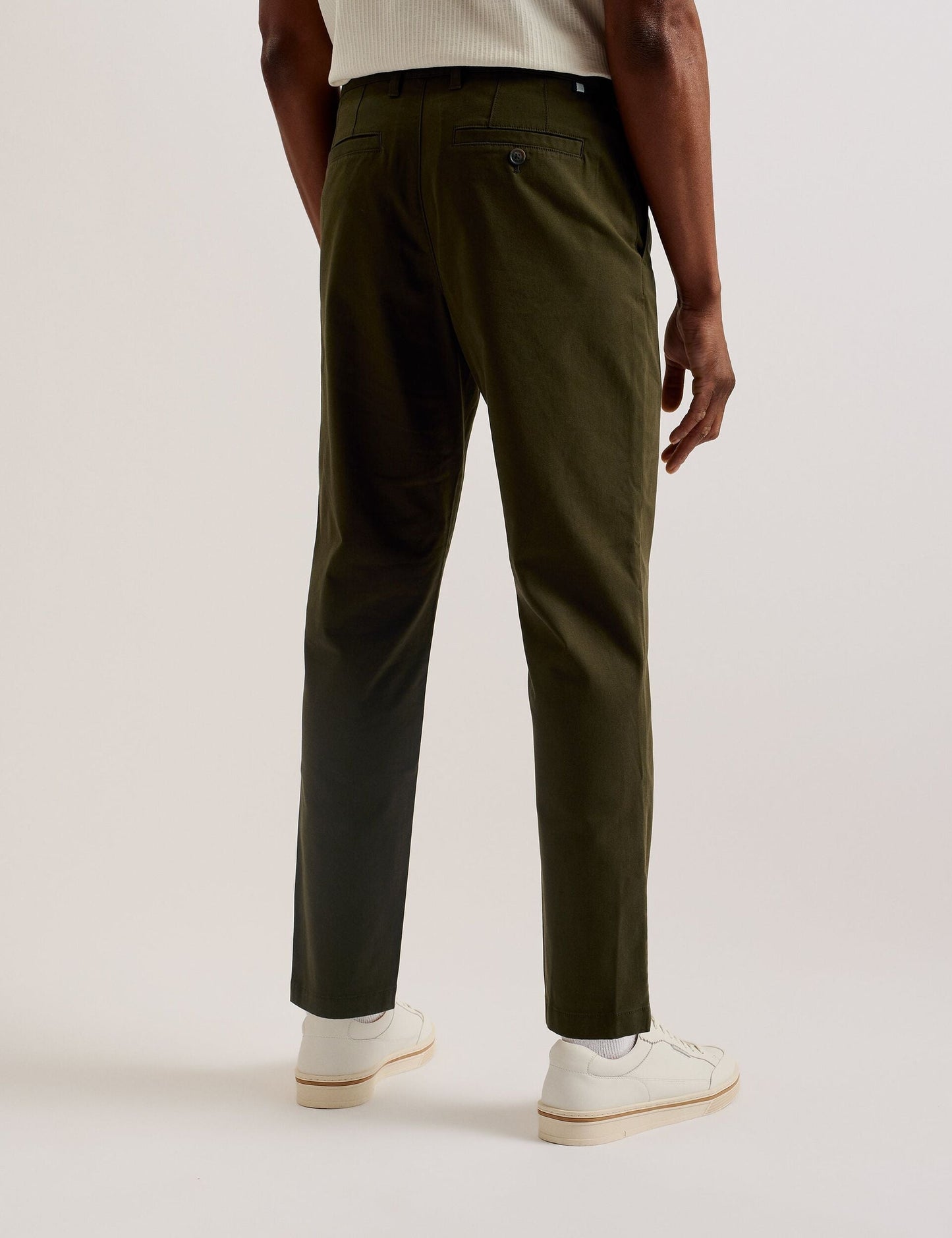 Ted Baker HAYBRN - Khaki Regular Fit Woven Texture Chinos KHAKI
