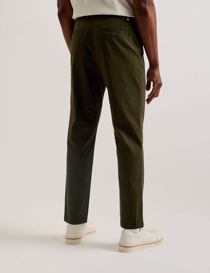 Ted Baker HAYBRN - Khaki Regular Fit Woven Texture Chinos KHAKI