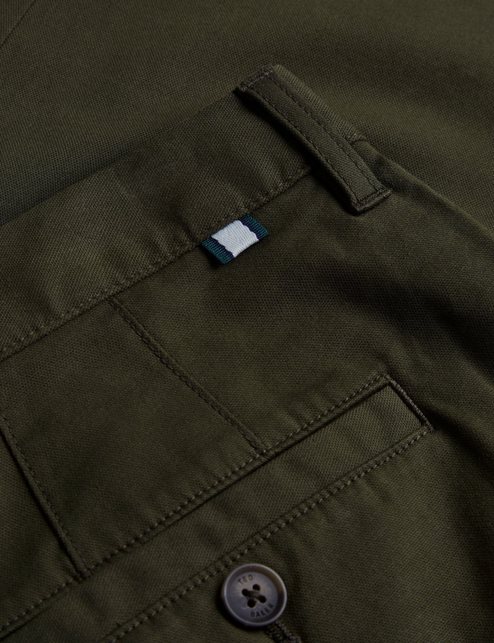 Ted Baker HAYBRN - Khaki Regular Fit Woven Texture Chinos KHAKI