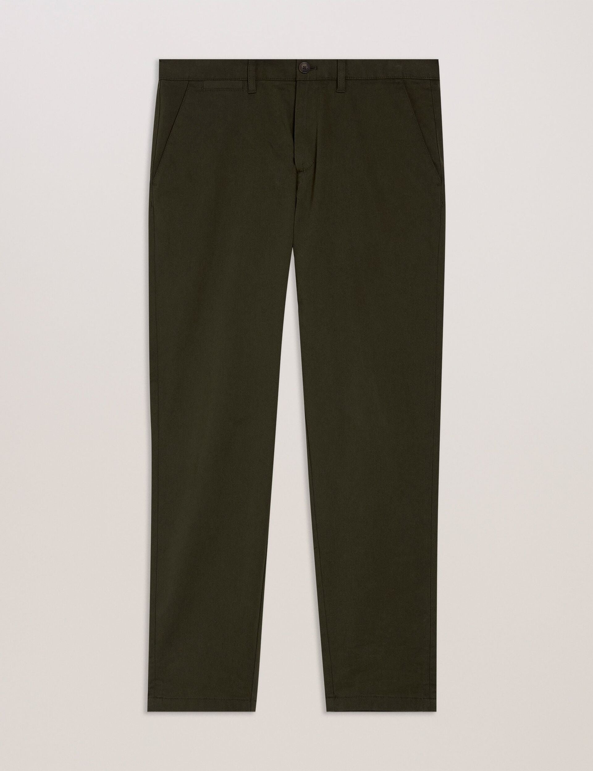 Ted Baker HAYBRN - Khaki Regular Fit Woven Texture Chinos KHAKI
