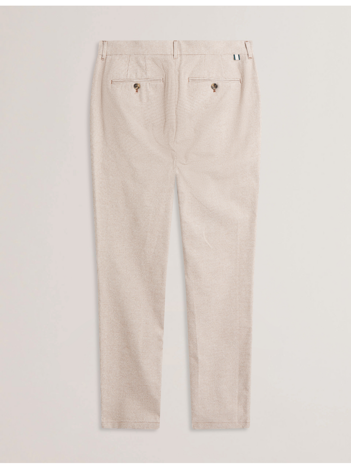 Ted Baker HANDLY - Micro Houndstooth Slim Fit Pants TAUPE