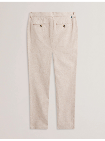 Ted Baker HANDLY - Micro Houndstooth Slim Fit Pants TAUPE