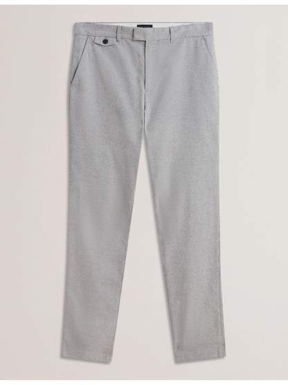 Ted Baker HANDLY - Micro Houndstooth Slim Fit Pants GREY