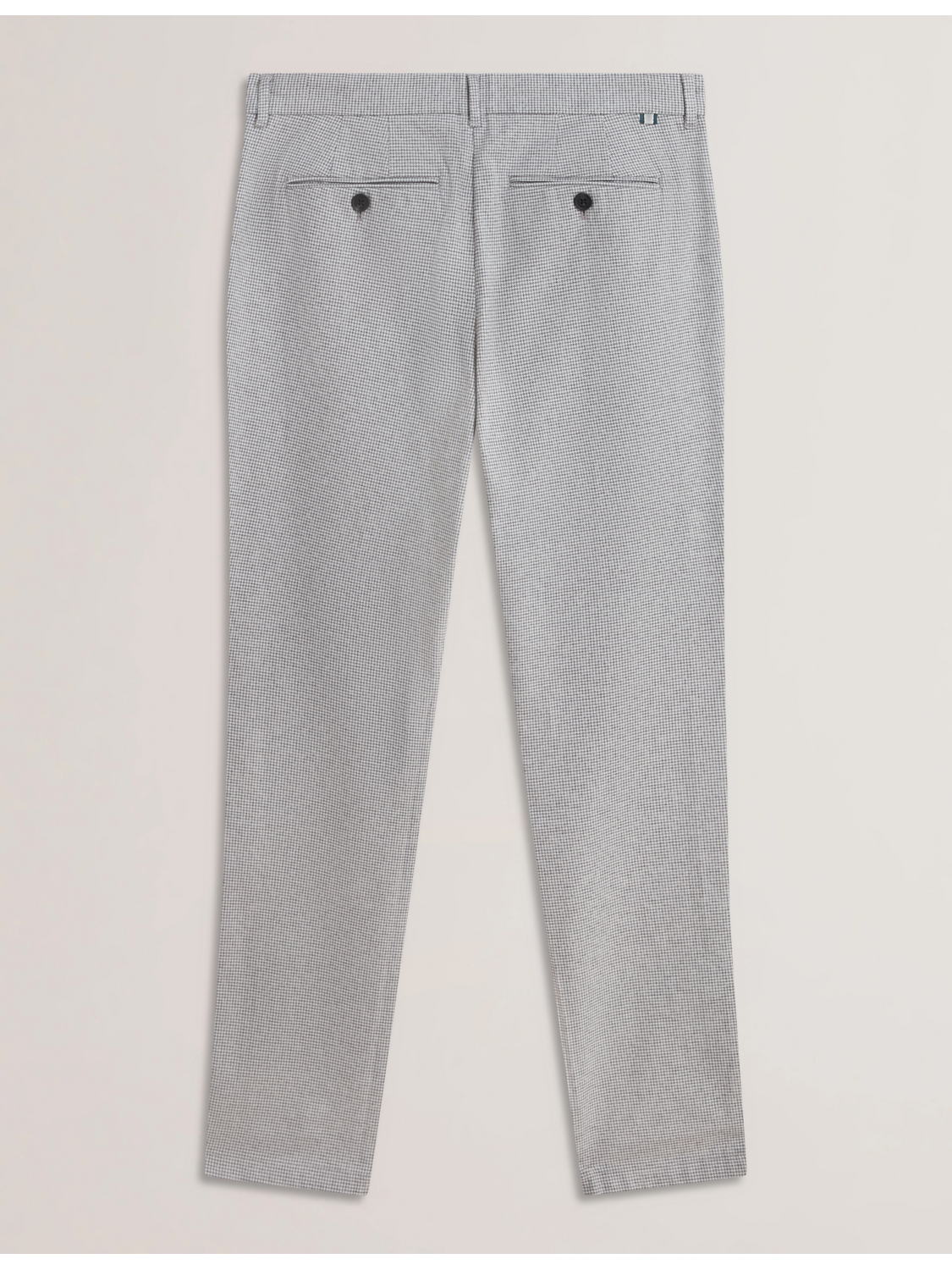 Ted Baker HANDLY - Micro Houndstooth Slim Fit Pants GREY
