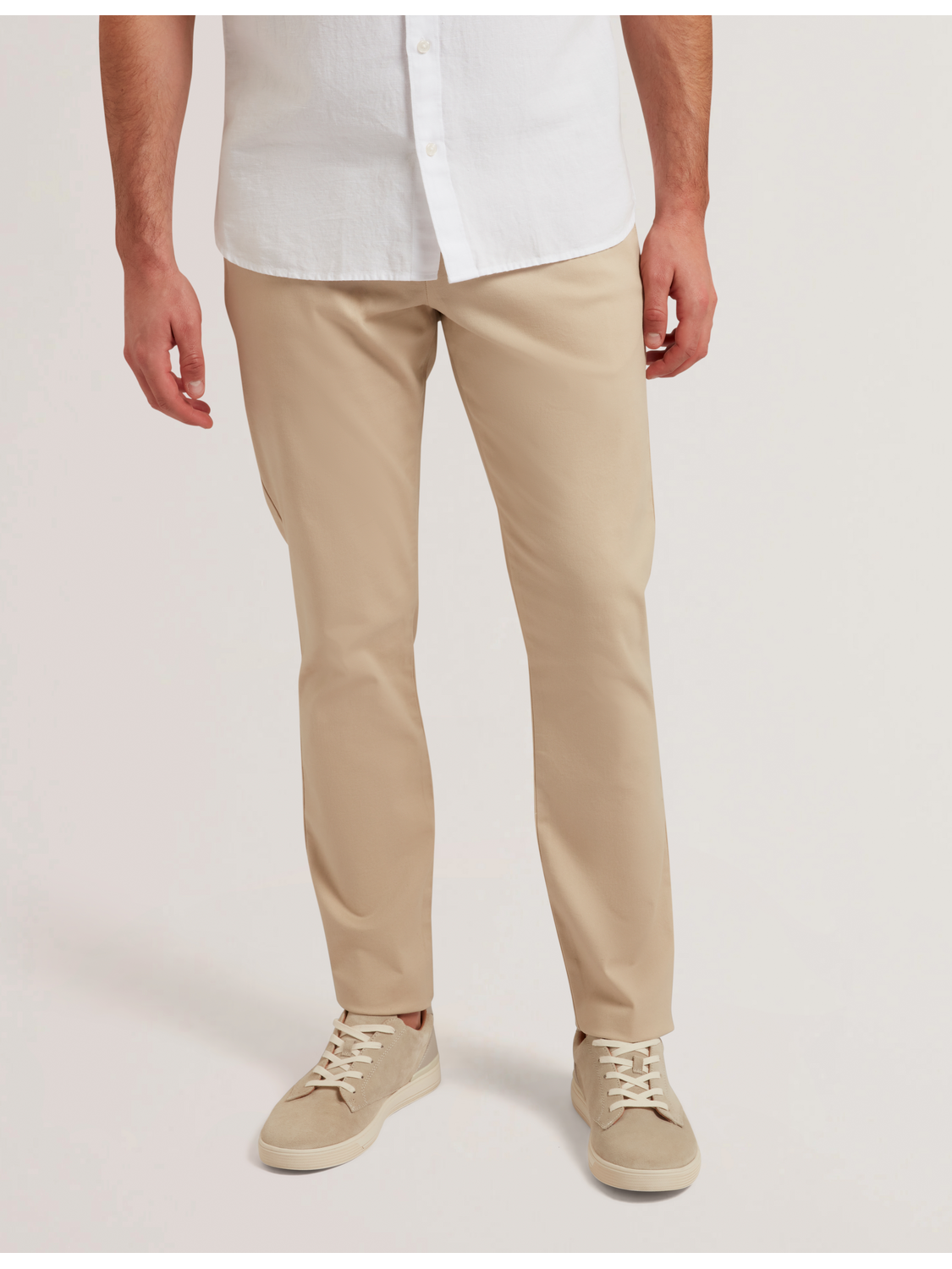 Ted Baker BATFORD - Tan Slim Fit Cotton Blend Chinos TAN
