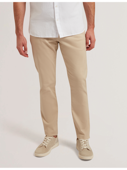 Ted Baker BATFORD - Tan Slim Fit Cotton Blend Chinos TAN