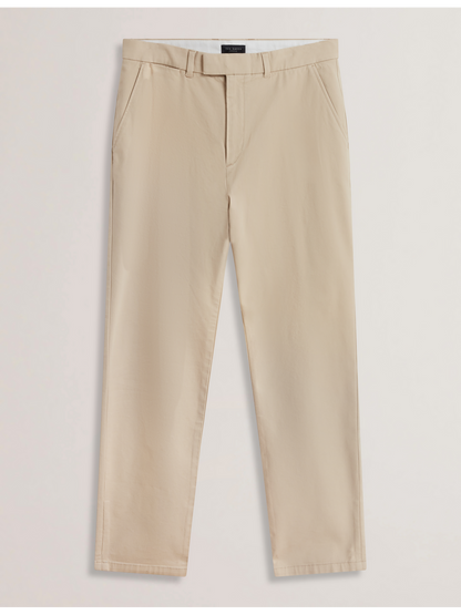 Ted Baker BATFORD - Tan Slim Fit Cotton Blend Chinos TAN